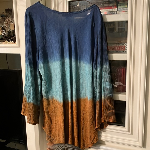 Greater Good Dragonfly Tunic/Coverall/Casual Wear Size 3X-4X Made in India - Picture 6 of 9